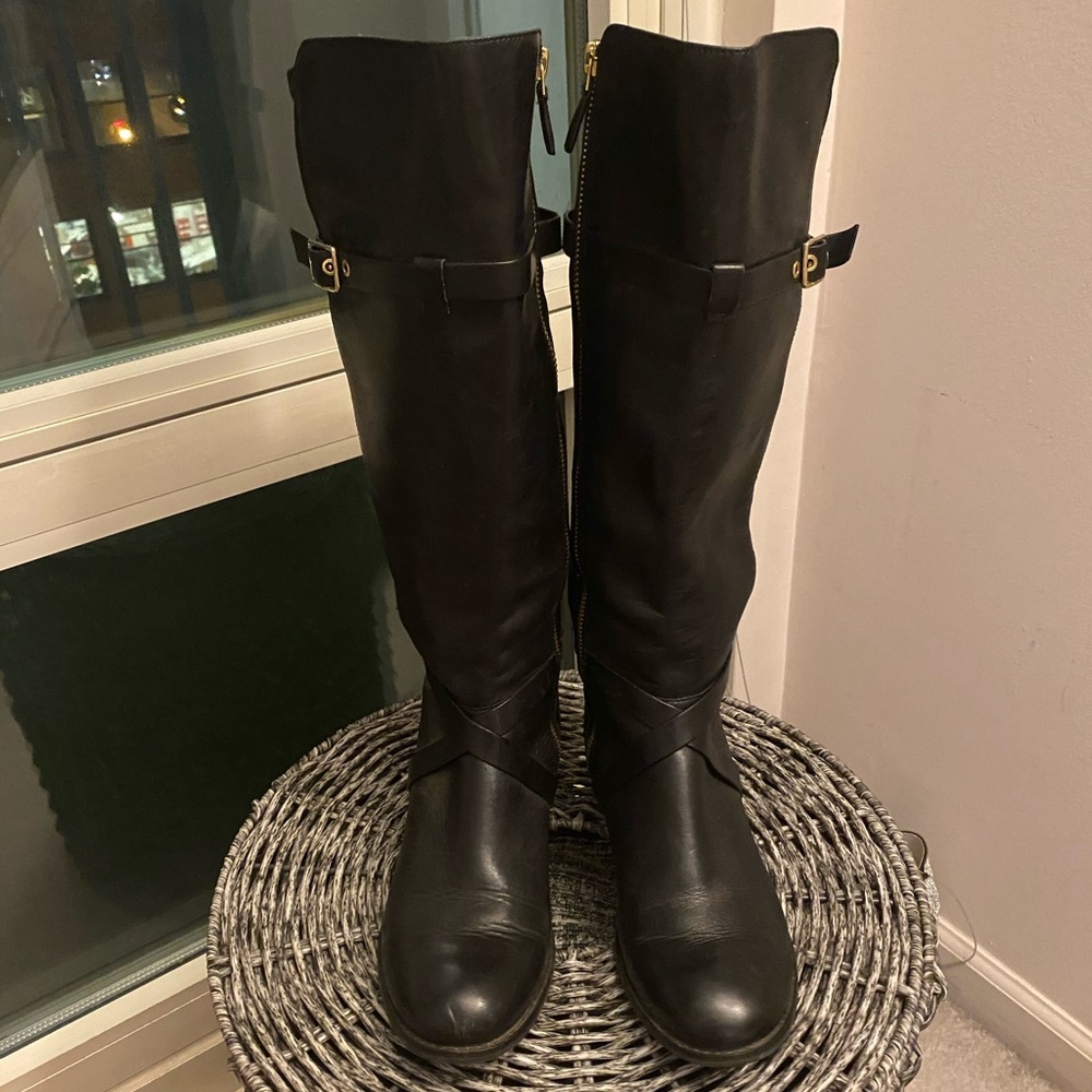 Cole Haan Knee High Black Boots